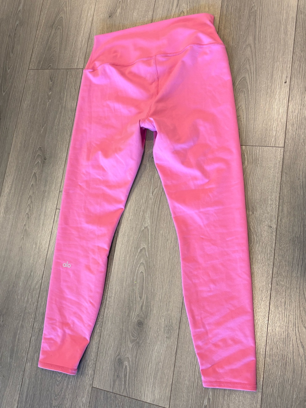 ALO Yoga Pink Airbrush Leggings Size Large